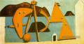 Baigneuses sur la plage 1928 Cubisme